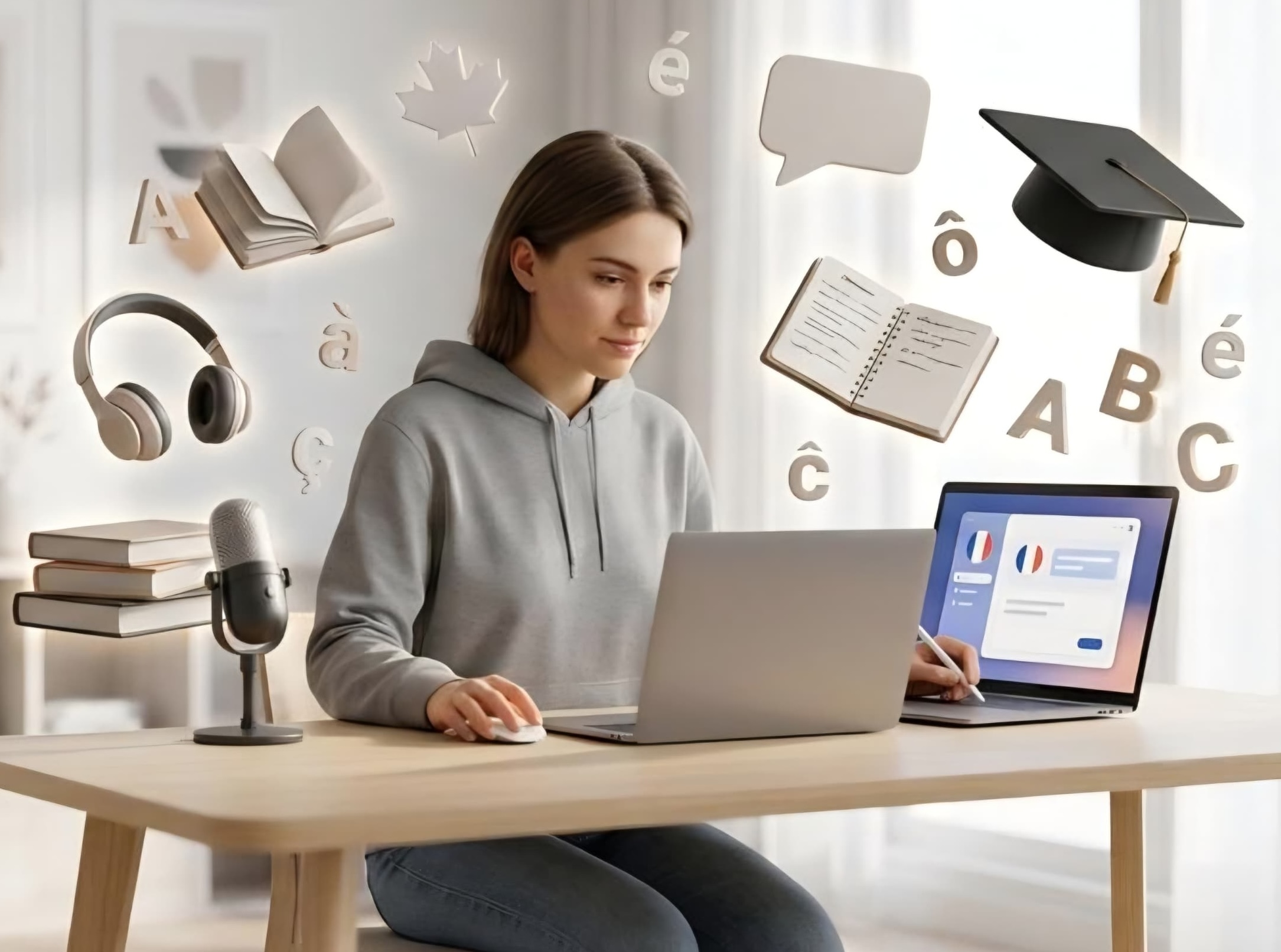 French learning environment