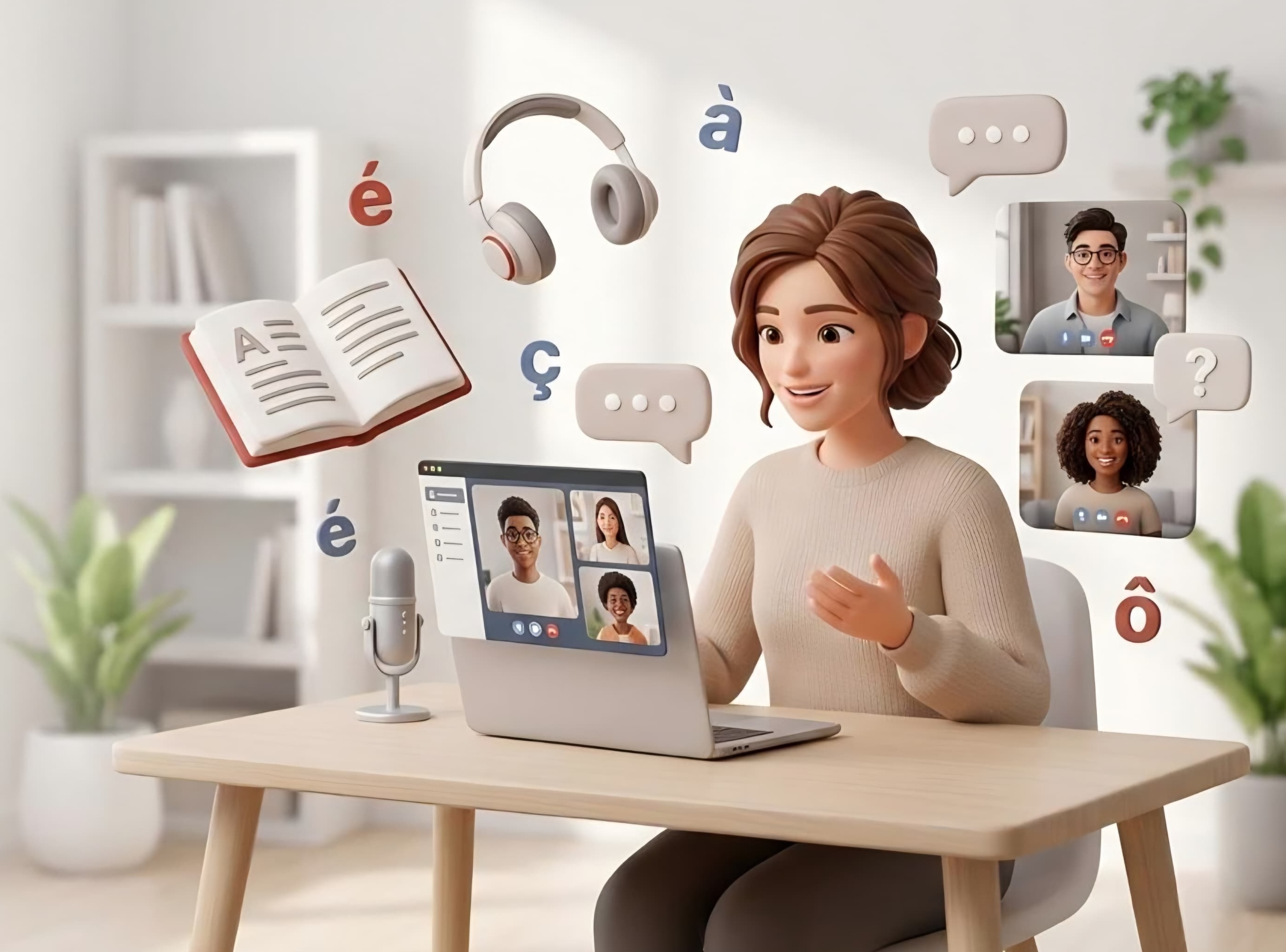 Live French classes illustration